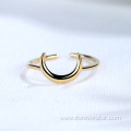 Heart Shaped Metal Silver Gold Ring Jewelry